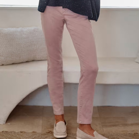 J Jill Slim Ankle Light Iced Mauve Pant - Picture 1 of 6